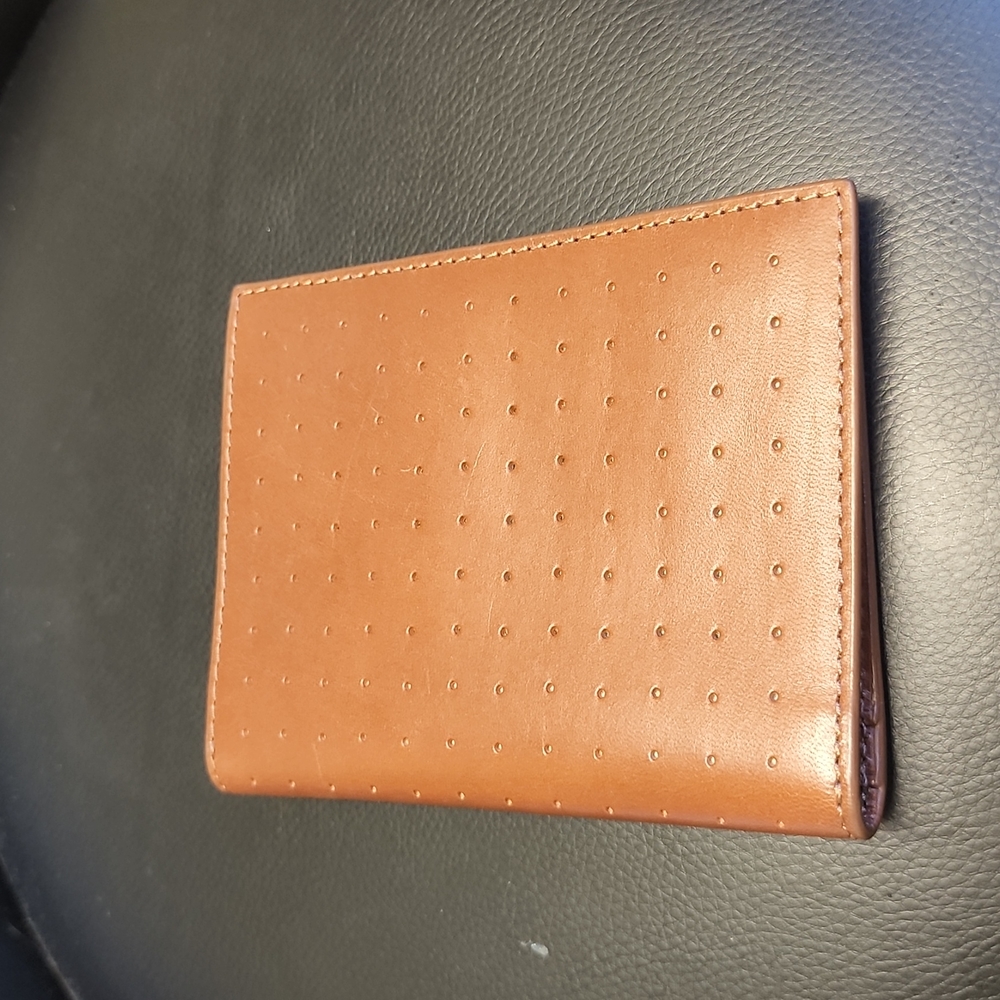 JACK SPADE PASSPORT WALLET W6RU0272 610 LEATHER TABACO 226